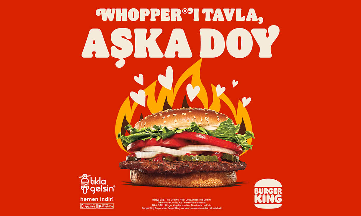 BURGER KING® SEVGİLİLER GÜNÜ’NDE AŞKA DOYURUYOR!