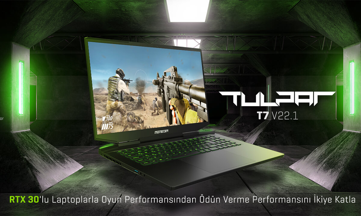 NVIDIA GeForce RTX™30 Serisi Ekran Kartlı Tulpar Notebooklar Sahiplerini Bekliyor!