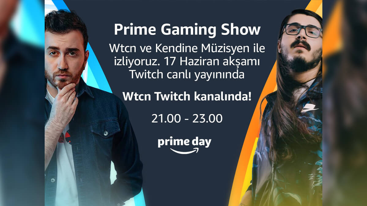 Türkiye’deki Amazon Prime üyeleri popüler Türk yayıncılarla Prime Gaming Show’da buluşuyor