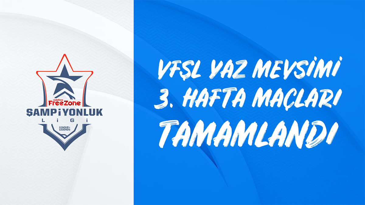 VFŞL’de 3. Hafta Maçları Geride Kaldı