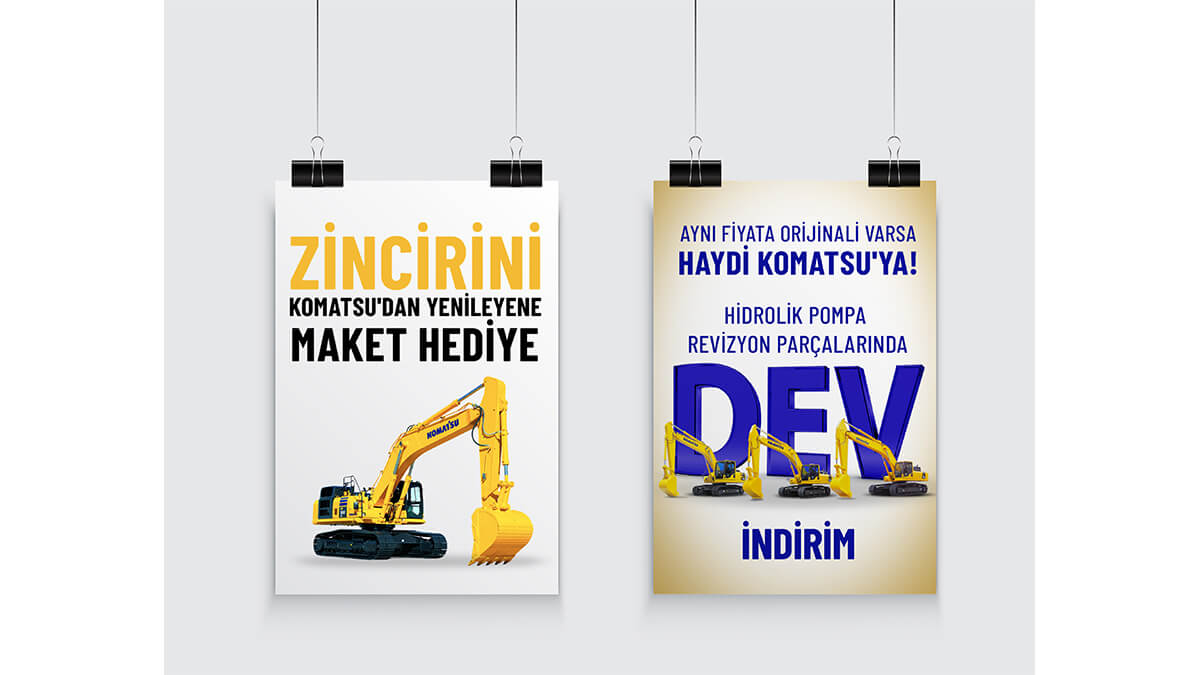 Komatsu orijinal parçalarında cazip avantajlar