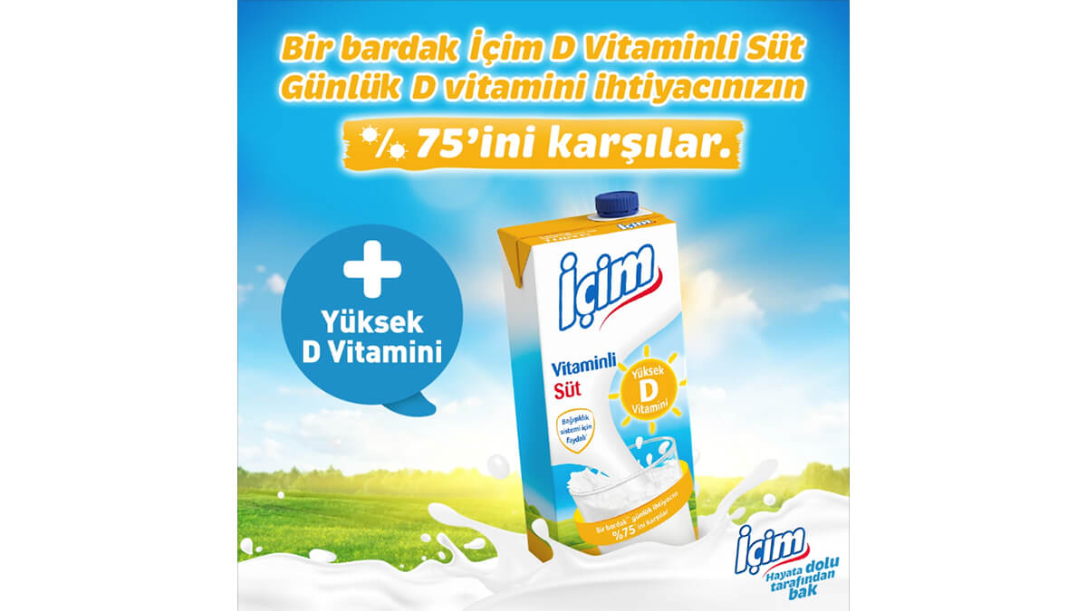 İçim’den günlük D vitamini ihtiyacının yüzde 75’i için yeni süt