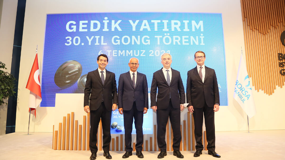 Gedik Yatırım, 30. yılını Borsa İstanbul’da gong töreni ile kutladı