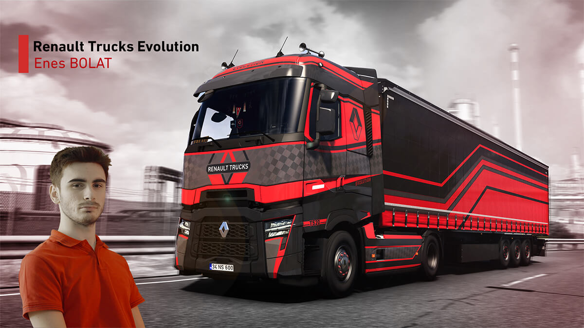 RENAULT TRUCKS’IN ETS 2 OYUNUNDAKİ ULUSLARARASI TASARIM YARIŞMASINI BİR TÜRK GENCİ KAZANDI!