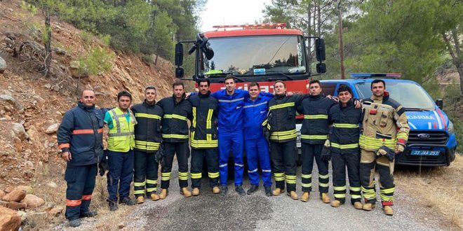 Akkuyu Nükleer A.Ş İtfaiye Görevlileri Aydıncık’daki Orman Yangınını Söndürme Çalışmalarına Katıldı