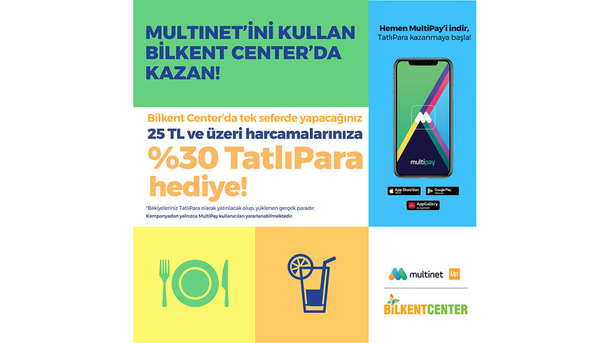 MULTINET İLE TATLI PARACIKLAR BİLKENT CENTER’DA