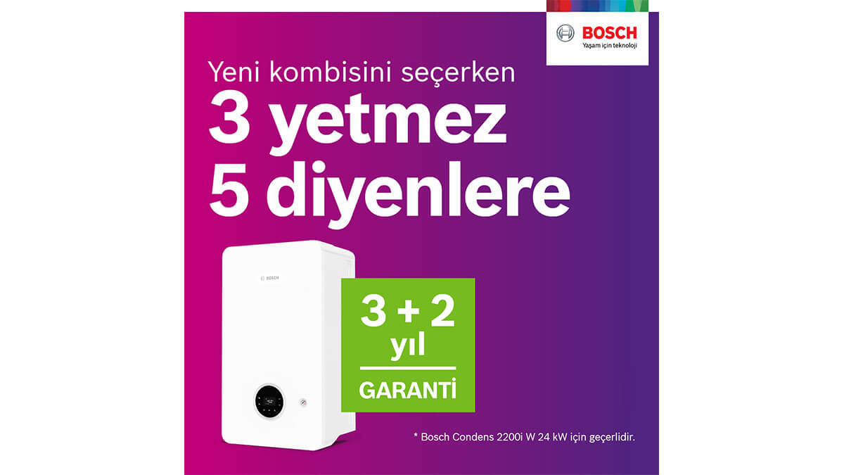 Bosch Termoteknoloji Ek Garanti Kampanyası ile müşterilerinin hayatını kolaylaştırmaya devam ediyor!