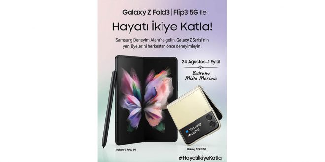 Galaxy Z Fold3 5G ve Z Flip3 5G'nin hayatı ikiye katlayan deneyimi ilk kez Bodrum'da sahneye çıktı!