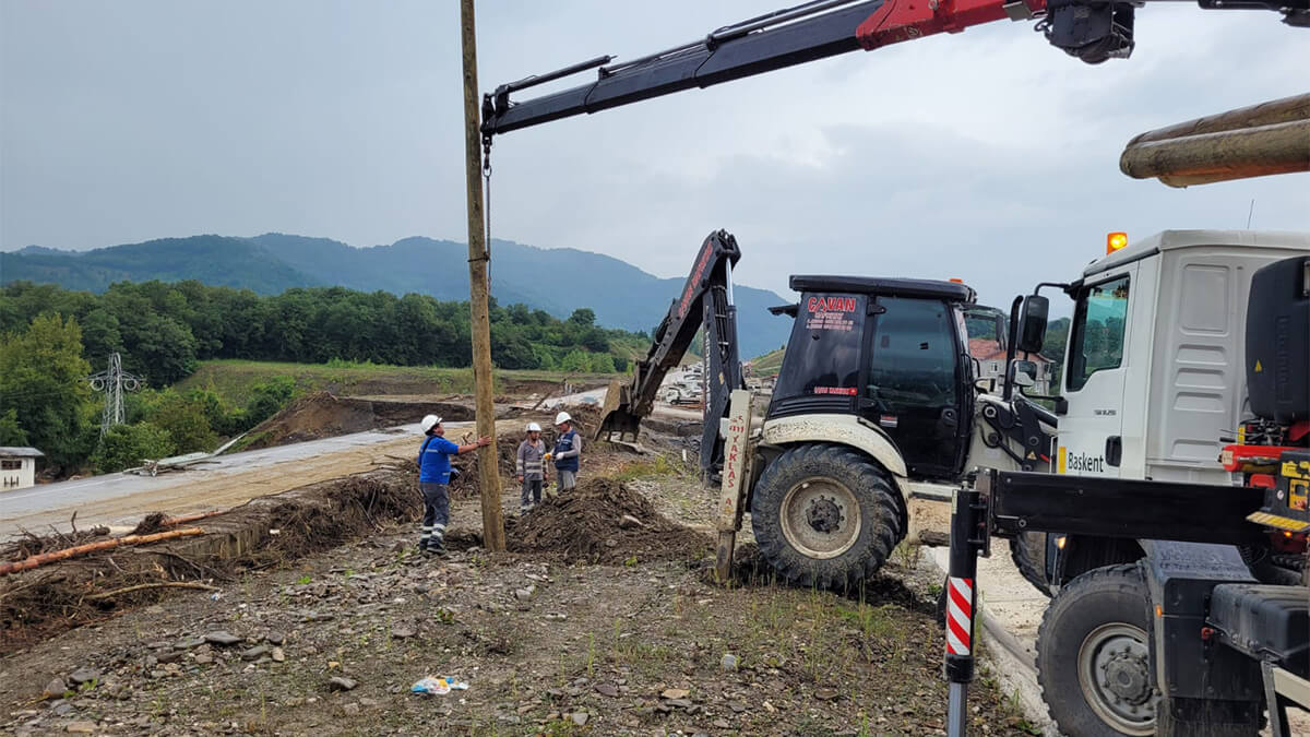 Kastamonu’da sel felaketinden etkilenen tüm bölgeler enerjilendirildi