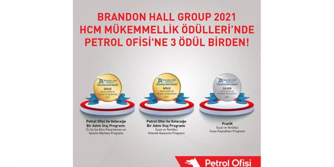 Petrol Ofisi Brandon Hall Group HCM Mükemmellik Ödülleri’nde 2021’de 3 ödül birden aldı