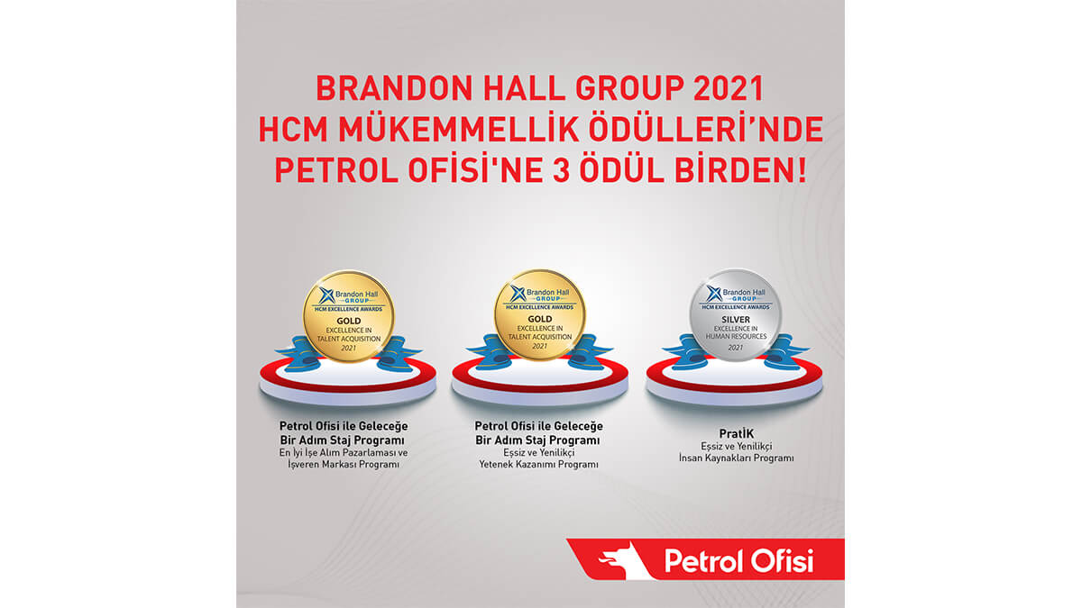 Petrol Ofisi Brandon Hall Group HCM Mükemmellik Ödülleri’nde 2021’de 3 ödül birden aldı