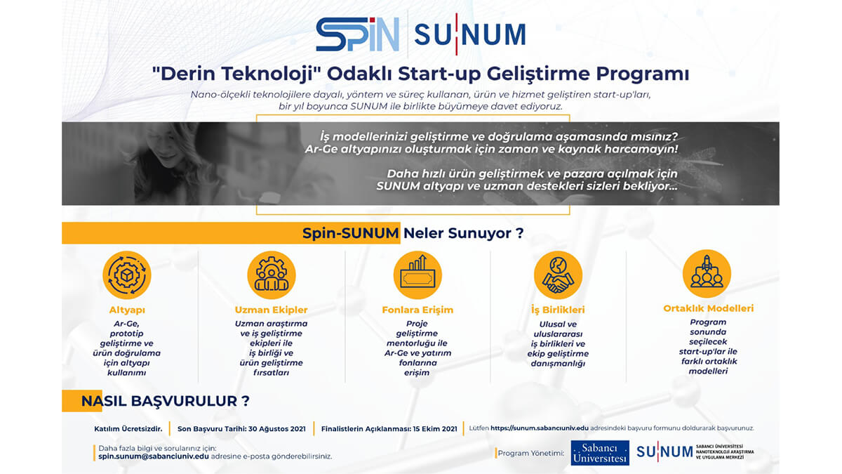 Sabancı Üniversitesinden Start-up Desteği