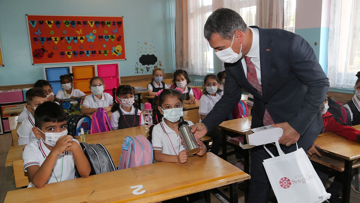 GÖLBAŞI BELEDİYE BAŞKANI RAMAZAN ŞİMŞEK ÖĞRENCİLERİ ZİYARET ETTİ