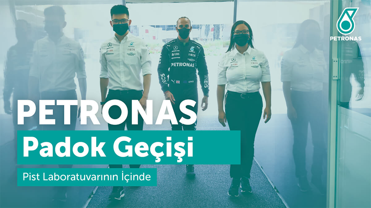 Mercedes-AMG PETRONAS Formula One Team Garajındaki PETRONAS Pist Laboratuvarı Sahne Arkası