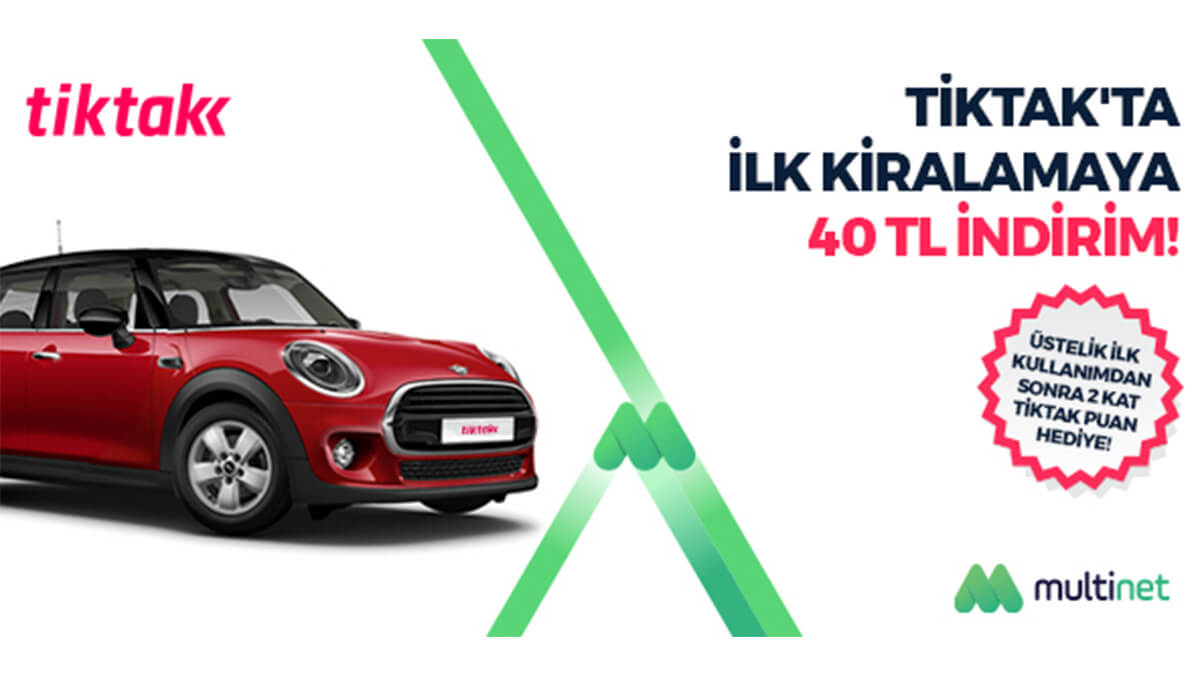 MultiNet’lilere TikTak’tan 40 TL indirim!