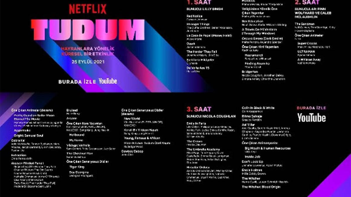 NETFLIX, 25 EYLÜL’DE DÜZENLENECEK TUDUM: HAYRANLARA YÖNELİK KÜRESEL NETFLIX ETKİNLİĞİ’NİN PROGRAMINI AÇIKLADI