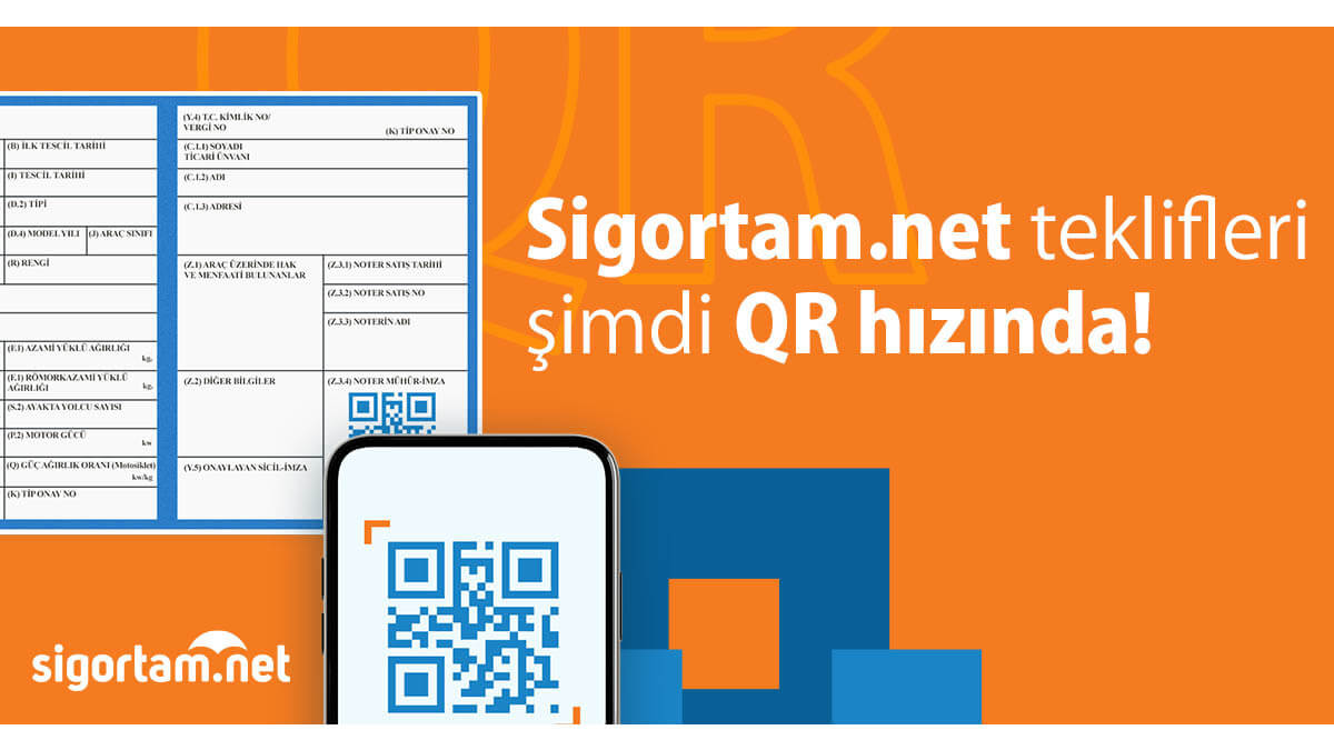 QR hızıyla sigorta teklifi dönemi başladı!