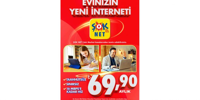 ŞOK Marketler’den Yeni Hizmet: Limitsiz Ev İnterneti Hizmeti ŞOK NET