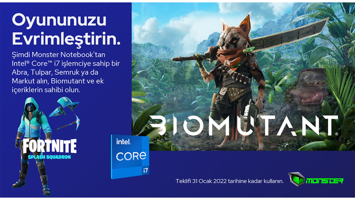 Monster Notebook’tan oyun severlere Biomutant sürprizi