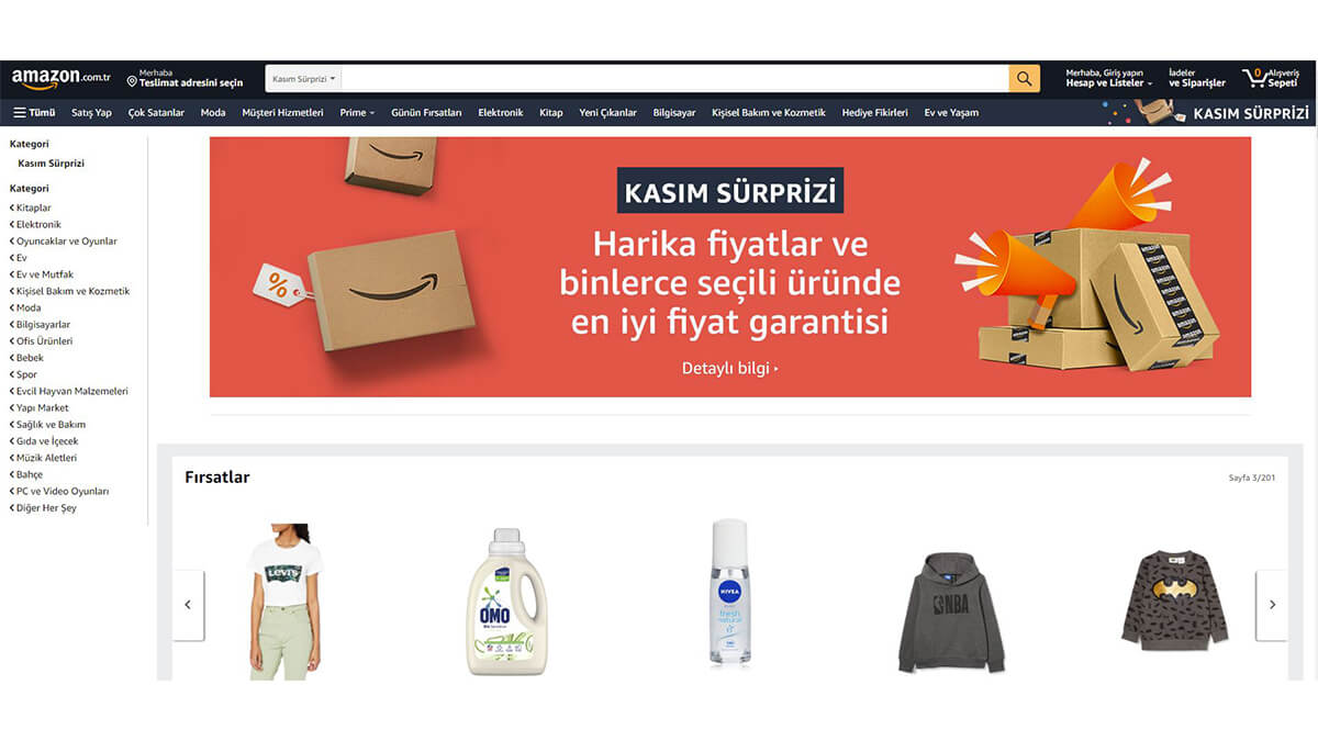 Amazon Türkiye’den Kasım Sürprizi: Binlerce Üründe “En İyi Fiyat Garantisi”