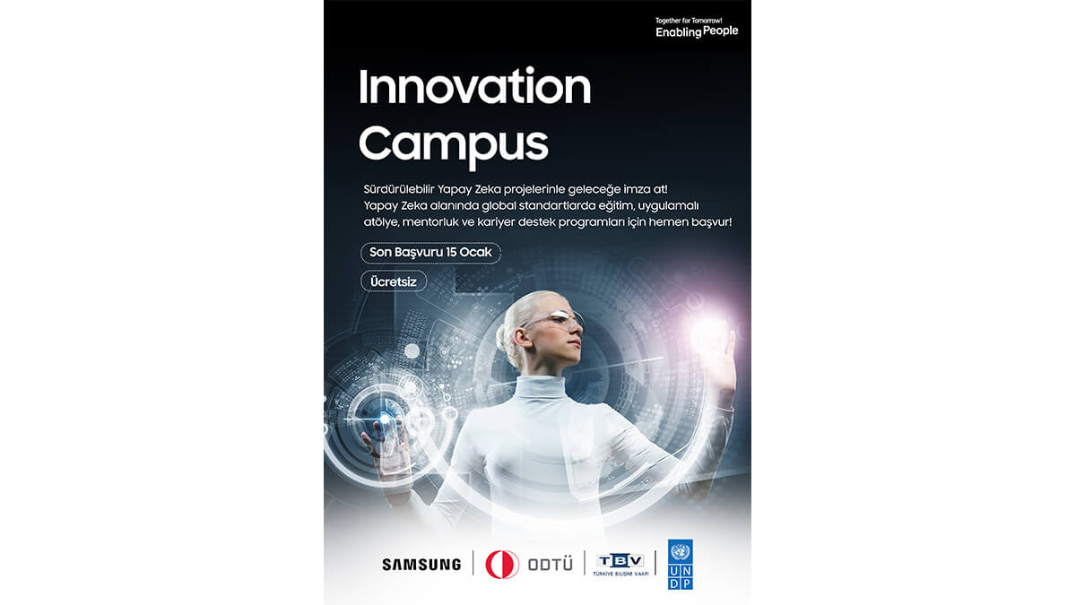 Gençlere yönelik yapay zekâ odaklı Innovation Campus Programı’na başvuru için son 3 gün!